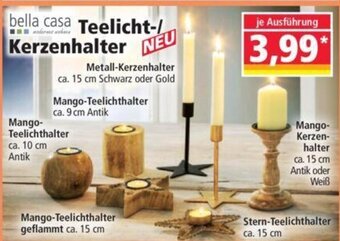 Norma bella casa Teelicht-/ Kerzenhalter Angebot