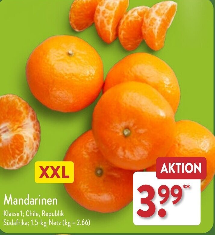 Mandarinen Angebot bei Aldi Nord