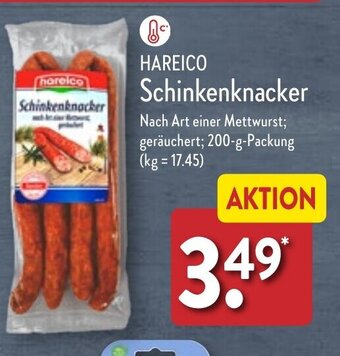 Aldi Nord HAREICO Schinkenknacker 200 g Packung Angebot