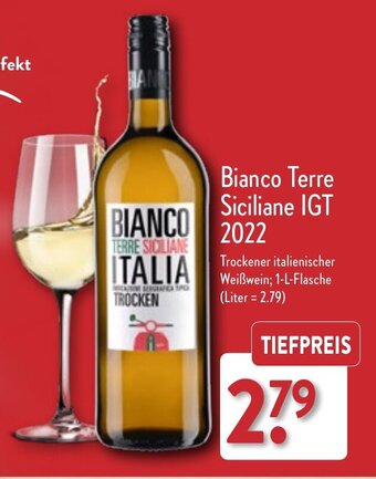 Aldi Nord BIANCO TERRE SICILIANE IGT 2022 1 l Flasche Angebot