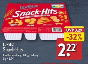 Aldi Nord LORENZ Snack-Hits 320 g Packung Angebot