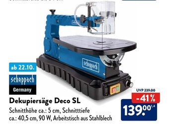 Aldi Nord scheppach Dekupiersäge Deco SL Angebot