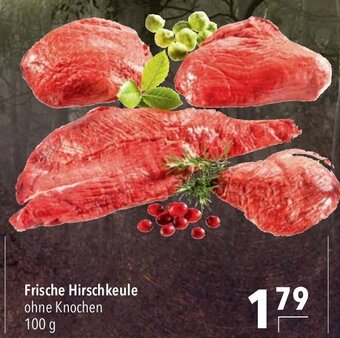 CITTI Markt Frische Hirschkeule ohne Knochen 100 g Angebot