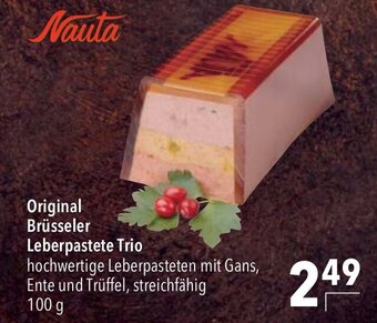 CITTI Markt Nauta Original Brüsseler Leberpastete Trio 100g Angebot