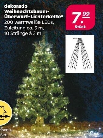 NETTO dekorado Weihnachtsbaum-Überwurf-Lichterkette Angebot