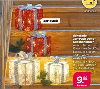 NETTO dekorado 2er-Pack Deko-Geschenkbox Angebot