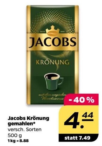 NETTO Jacobs Krönung gemahlen 500 g Angebot