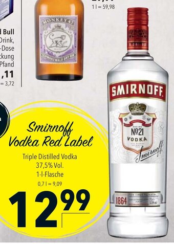 CITTI Markt Smirnoff Vodka Red Label 1L Angebot