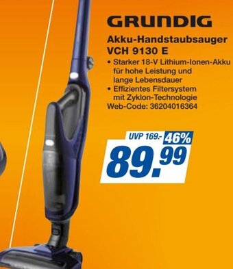 expert Octomedia GRUNDIG Akku-Handstaubsauger VCH 9130 E Angebot