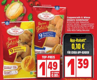 Edeka Coppenrath & Wiese Unsere Goldstücke 300/450/540g Beutel Angebot