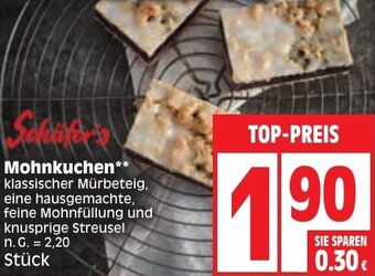 Edeka Schäfer's Mohnkuchen Angebot