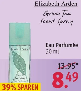 Rossmann Elizabeth Arden Green Tea Scent Spray Eau Parfumée 30 ml Angebot