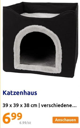 Action Katzenhaus 39 x 39 x 38 cm Angebot