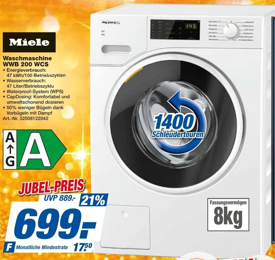 Miele Waschmaschine WWB 200 WCS Angebot bei expert Techno Land