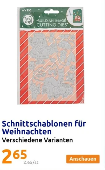 Action Schnittschablonen für Weihnachten Angebot