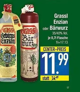 E-Center Grassi Enzian Oder Bärwurz Angebot