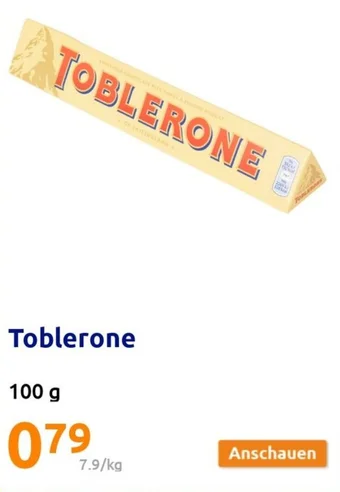 Action Toblerone 100g Angebot