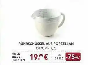 E-Center Rührschüssel Aus Porzellan Angebot