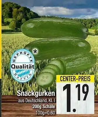 E-Center Snackgurken Angebot