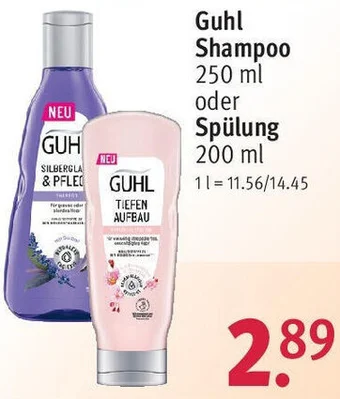 Rossmann Guhl Shampoo 250 ml oder Spülung 200 ml Angebot