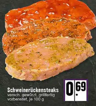 E-Center Schweinerückensteaks Angebot