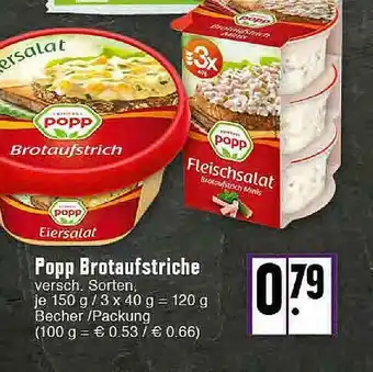 E-Center Popp Brotaufstriche Angebot