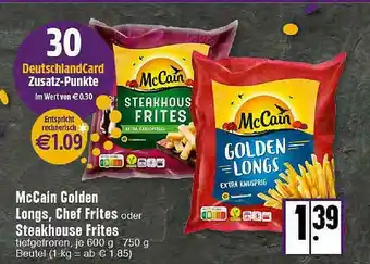 E-Center Mccain Golden Longs Chef Frites Oder Steakhouse Frites Angebot