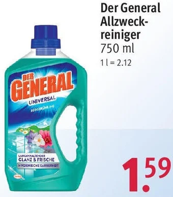 Rossmann Der General Allzweckreiniger 750 ml Angebot