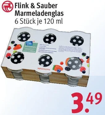 Rossmann Flink & Sauber Marmeladenglas 6 Stück Angebot