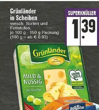 Edeka Grünlander In Scheiben Angebot