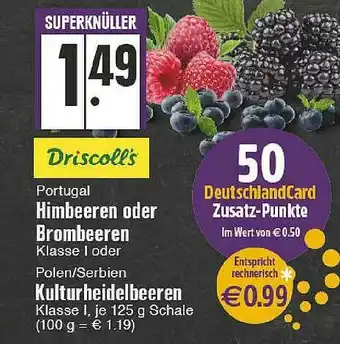 Edeka Portugal Himbeeren Oder Brombeeren, Kulturheidelbeeren Angebot