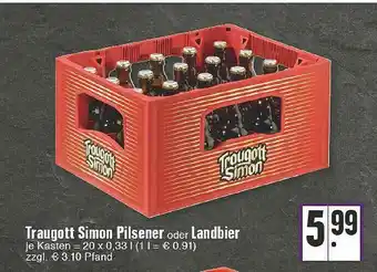 Edeka Traugott Simon Pilsener Oder Landbier Angebot