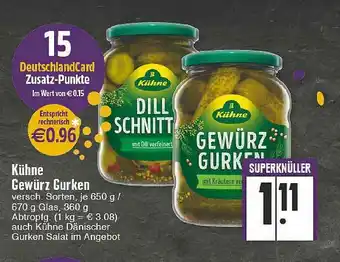 Edeka Kühne Gewürz Gurken Angebot