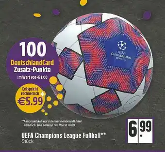 Edeka UEFA Champions League Fußball Angebot