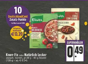 Edeka Knorrfix Oder Natürlich Lecker Angebot