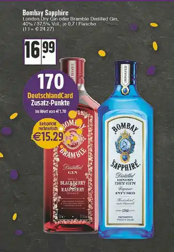 Edeka Bombay Sapphire Angebot