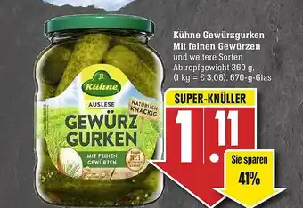 Edeka Kühne Gewürzgurken Mit Feinen Gewürzen Angebot