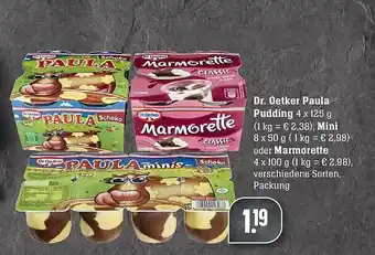 Edeka Dr. Oetker Paula Pudding Oder Marmorette Angebot