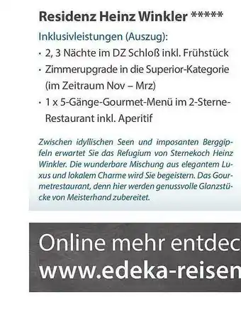 Edeka Residenz Heinz Winkler Angebot