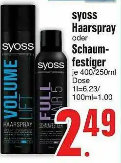 Edeka Syoss Haarspray Oder Schaumfestiger Angebot