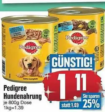 Edeka Pedigree Hundenahrung Angebot