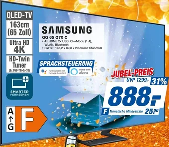 expert Techno Land SAMSUNG GQ 65 Q70 C Angebot