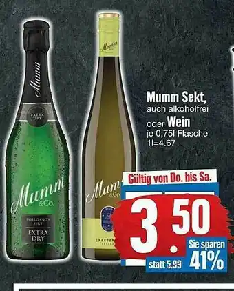 Edeka Mumm Sekt Oder Wein Angebot