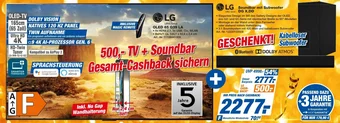 expert Techno Land LG OLED 65 G39 LA und Soundbar mit Subwoofer DG X.DD Angebot