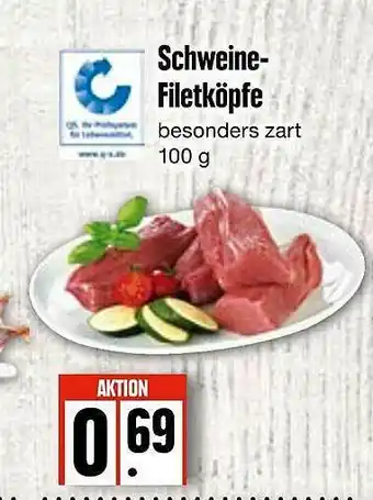 Edeka Frischemarkt Schweinefiletköpfe Angebot