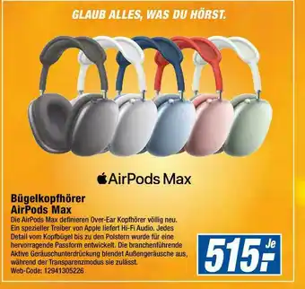 Expert Bügelkopfhörer Airpods Max Angebot