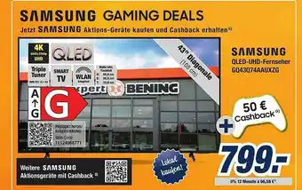 Expert Bening Samsung Qled-uhd-fernseher Gq43q74aauxzg Angebot