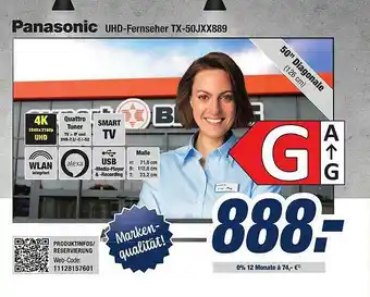 Expert Bening Panasonic Uhd-fernseher Tx-50jxx889 Angebot