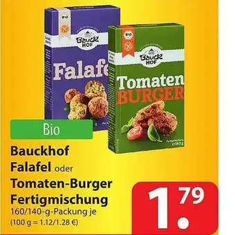 Famila Nord Ost Bauckhof Falafel Oder Tomaten-burger Fertigmischung Angebot