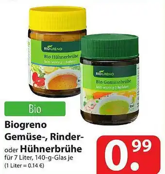 Famila Nord Ost Biogreno Gemüse-rinder Oder Hühnerbrühe Angebot